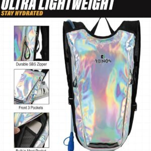 Hydration Backpack Pack with 2L Water Bladder Rave Essentials Lightweight Bag fo...