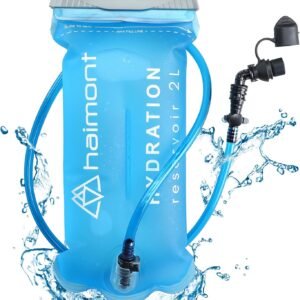 Haimont Hydration Bladder, 2L Water Bladder for Hiking Backpack, TPU Leak-Proof ...