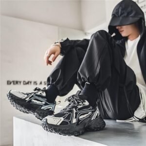 Mens Running Shoes Tennis Walking Shoes Chunky Sneakers Workout Casual Athletic ...