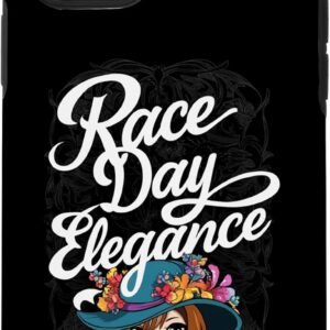 iPhone 11 Pro Elegant Race Day with Floral Hat Theme Case