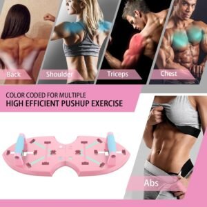 LALAHIGH Portable Home Gym System for Men and Women:Push Up Board, Pilates Bar &...