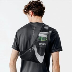 PYFK Running Belt Hydration Waist Pack with Water Bottle Holder for Men Women Wa...