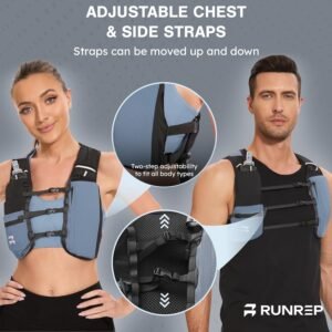 Running Vest for Women and Men with 1.5L Bladder Running Water Bottle, Phone Hol...