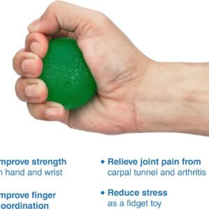 FlintRehab Premium Hand Exercise Balls - Workout Set of 4 for Carpal Tunnel Stre...