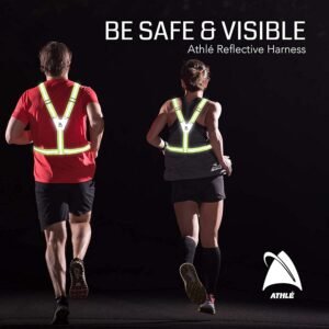 Athlé Reflective Vest with Phone Holder - High Visibility Vest for Safe Running,...