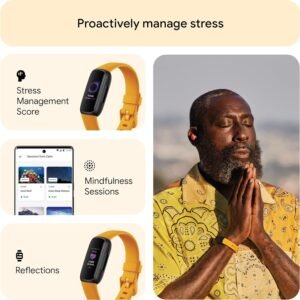 Fitbit Inspire 3 Fitness Tracker – Advanced Health Insights with Stress Manageme...