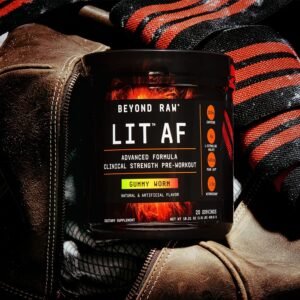 BEYOND RAW LIT AF | Advanced Formula Clinical Strength Pre-Workout Powder | Cont...