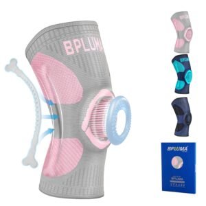 Bpluma Knee Support Sleeve - Unisex, Enhanced Compression Sleeve with Patellar P...