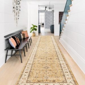 Washable Runner Rug 2x12 - Hallway Runner Rug Kitchen Rugs and Mats Non Skid Was...