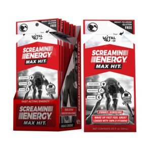 Screamin Energy Max Hit - Maximum Strength Energy Shot with Ginseng & Caffeine -...