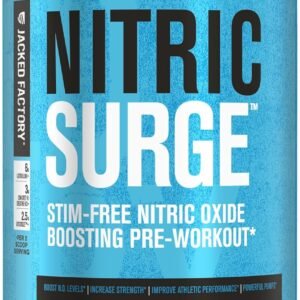 Nitric Surge Stim Free Pre Workout Powder - Caffeine Free Nitric Oxide Supplemen...