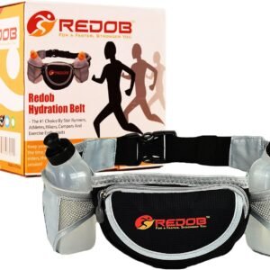 Durable Handy Running Hydration Belt ~ With 2 bottels included 10 Oz Each ~ Perf...