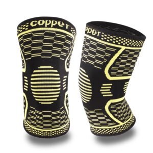 Copper Knee Braces for Men & Women (2 Pack) - Copper Knee Compression Sleeve for...