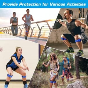 IPOW 2 Pack Knee Pain Relief & Patella Stabilizer Knee Strap Brace Support for H...