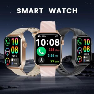 Smart Waterproof Watch V22- Compatible with iPhone & Android, Fitness Tracker, H...