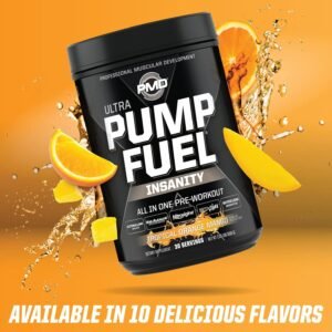 PMD Sports Ultra Pump Fuel Insanity - Pre Workout Drink Mix for Energy, Strength...