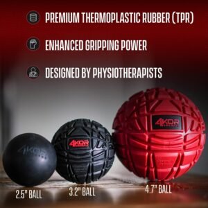 4KOR Massage Balls for Physical Therapy - Trigger Point Balls - Muscle Relief fo...