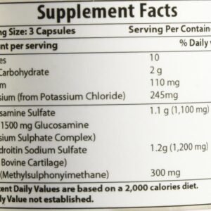 Best Naturals Glucosamine Chondroitin and MSM (Non-GMO) - Promotes Joint Health ...