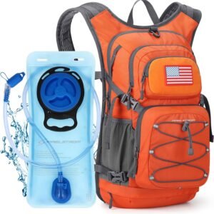 Maelstrom Hydration Backpack, Hiking Backpack with 2L Water Bladder, High Flow B...