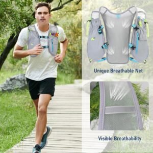 N NEVO RHINO Hydration Running Vest, Running Hydration Vest with 1.5L Water Blad...