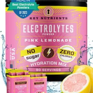 KEY NUTRIENTS Multivitamin Electrolytes Powder No Sugar - Fresh Pink Lemonade El...