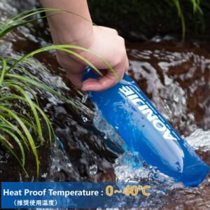 JEELAD Soft Folding Water Bottles BPA-Free Leak-Proof Hydration Bladder Water Bl...