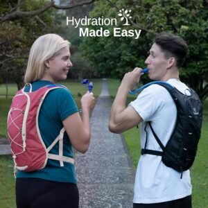 TIMSHEL Hydration Backpack with 2L Water Bladder - Waterproof Helmet Mesh Water ...