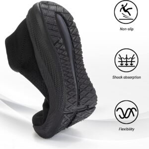 SHULOOK Womens Slip on Walking Shoes Comfort Lightweight Breathable Sock Shoe No...