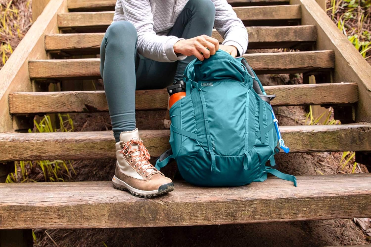 CamelBak Women’s Helena 20 Hiking Hydration Pack - 85oz, Burnt Olive/Silver Pine