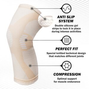POWERLIX Leg Sleeve - Best Knee Brace for Leg Pain for Men & Women Knee Support ...