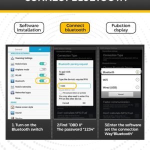 OBD2 Scanner Bluetooth,Car Accessories,ODB2 Scanner,Car Code Reader,Obd2 Scanner...