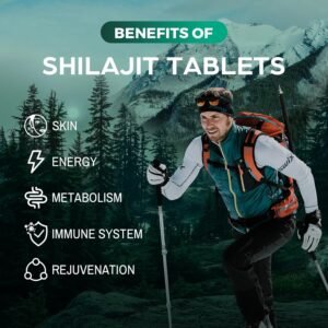 30,000 MG Shilajit Tablets, Shilajit Himalayan Organic, with Fulvic Acid & 85+ T...