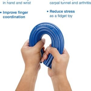 FlintRehab Twist Hand Exerciser Flexible Bars (3 Pack) - Flex Therapy Bar Streng...