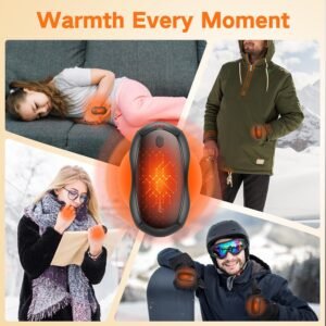 Hand Warmers Rechargeable, 5200mAh Electric Hand Warmers with Smart Chips 15Hrs ...