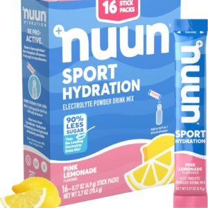 Nuun Sport Electrolyte Powder Packets - Pink Lemonade Flavor | 5 Essential Elect...