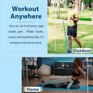 Resistance Bands for Working Out, Physical Therapy Bands, Elastic and Exercise B...