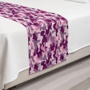Ambesonne Abstract Bed Runner, Army Camouflage Patterns Commando Uniforms Motif ...