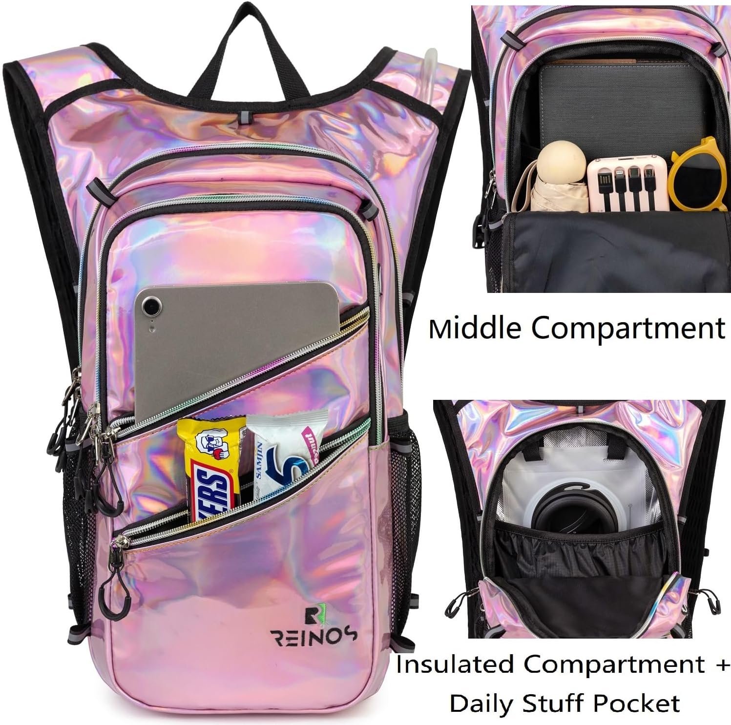 Hydration Backpack Pack with 2 L Water Bladder Lightweight Bag for Running Hikin...