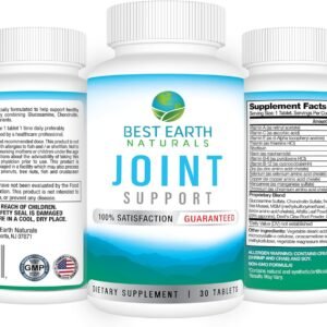 Best Earth Naturals Joint Support Supplement with Glucosamine, Chondroitin, MSM,...