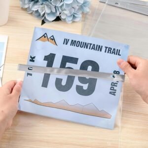 Goutoports Race Bib Display Holder Vinyl Protector Sheets 20PCS Running Number B...