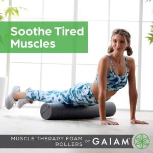 Gaiam Restore Foam Roller for Muscle Massage - Deep Tissue Muscle Massager for S...
