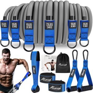 Resistance Bands, Heavy Exercise Bands with Handles, Fitness Bands for Working O...