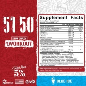 5% Nutrition Rich Piana 5150 High Stim Pre-Workout Powder | Extreme Energy, Focu...