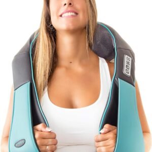 InvoSpa Shiatsu Neck and Back Massager with Heat - Deep Kneading Pillow for Mass...