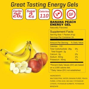 Boom Nutrition Energy Gel - Fruit-Flavored Energy Gels - Workout Gel - Energy Ge...