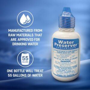 55 Gallon Water Preserver Concentrate (5 years) Water Treatment Drops - Water Tr...