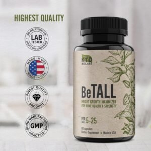 BeTall Height Growth Maximizer - Natural Height Booster Kids Vitamins - Made in ...