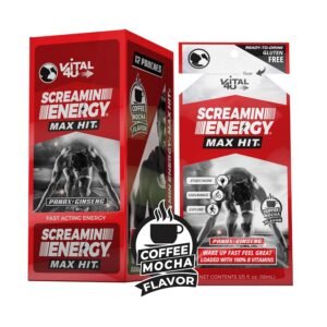 Screamin Energy Max Hit - Maximum Strength Energy Shot with Ginseng & Caffeine -...