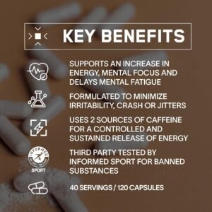 BARE PERFORMANCE NUTRITION BPN in-Focus Brain Supplement for Memory & Focus Caff...