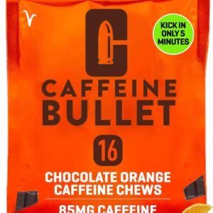 Caffeine Bullet 16 Caffeine Gummies for Adults. Each 85mg Caffeine Chocolate Ora...